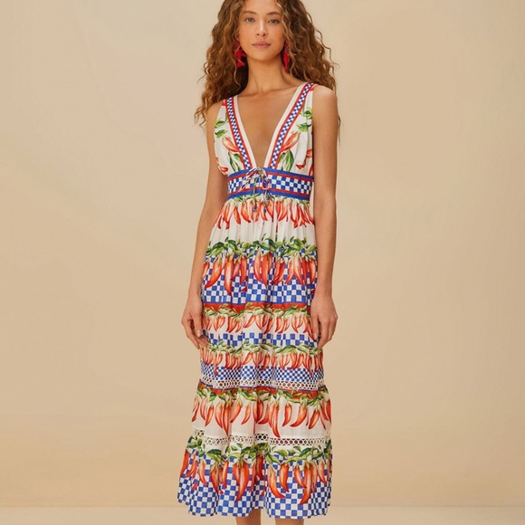 FARM Rio Dresses & Skirts - Farm Rio peppers midi dress